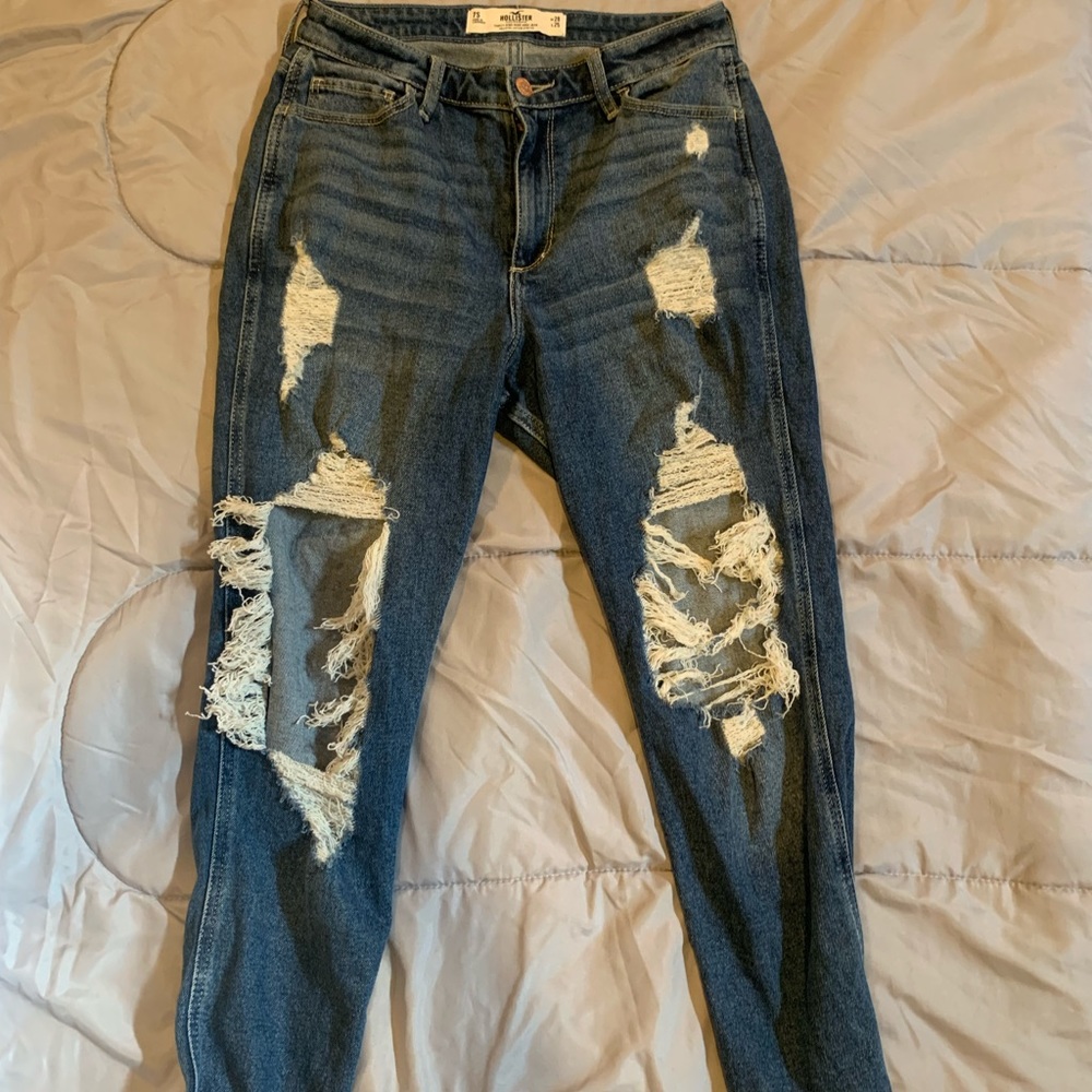 Hollister mom jeans size 7